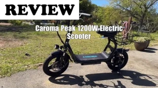 Review Caroma Peak 1200W Electric Scooter with Seat – Perfect for Commuting (2025)
