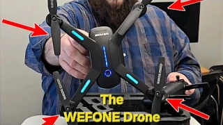 Such a cool Drone! YOU gotta watch this! WEFONE Drone, unboxing and flying!