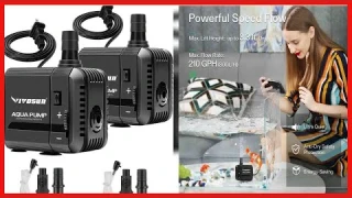 Bon produit -  Pompe submersible VIVOSUN 2-pack 210GPH (800L/H, 8W), pompe à eau ultra silencieuse a