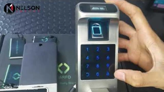 HARFO CERRADURA DE HUELLA DIGITAL, SIN LLAVE, CON PANTALLA TÁCTIL OLED