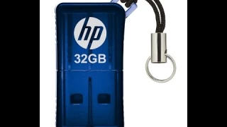 HP v165w 32GB USB 2 0 Flash Drive   Blue   P FD32GHP165 GE
