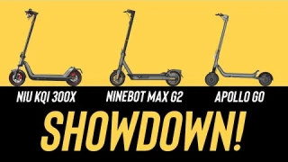Battle of the Commuter Scooters - Apollo GO, NIU KQi 300X, and Ninebot Max G2