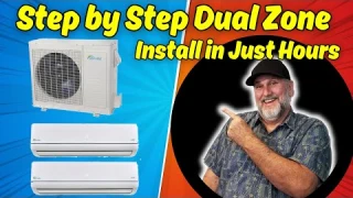 INSTALLING DIY Mini Split Dual Zone Systems Made EASY!
